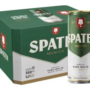 Cerveja Munich Helles Puro Malte Spaten Lata 350ml- 12 Und