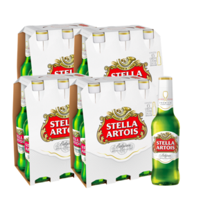 Cerveja Premium Stella Artois 330ml pack 24 unidades